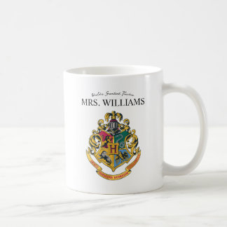 Harry Potter | Hogwarts Crest Teacher Personalisie Kaffeetasse