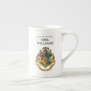 Harry Potter   Hogwarts Crest Teacher Personalisie Prozellantasse