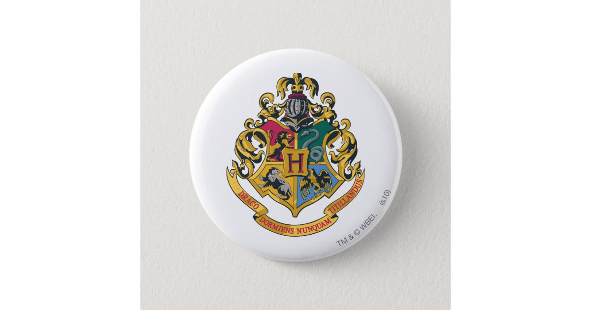 Harry Potter, Hogwarts Crest - Vollfarbigkeit Button