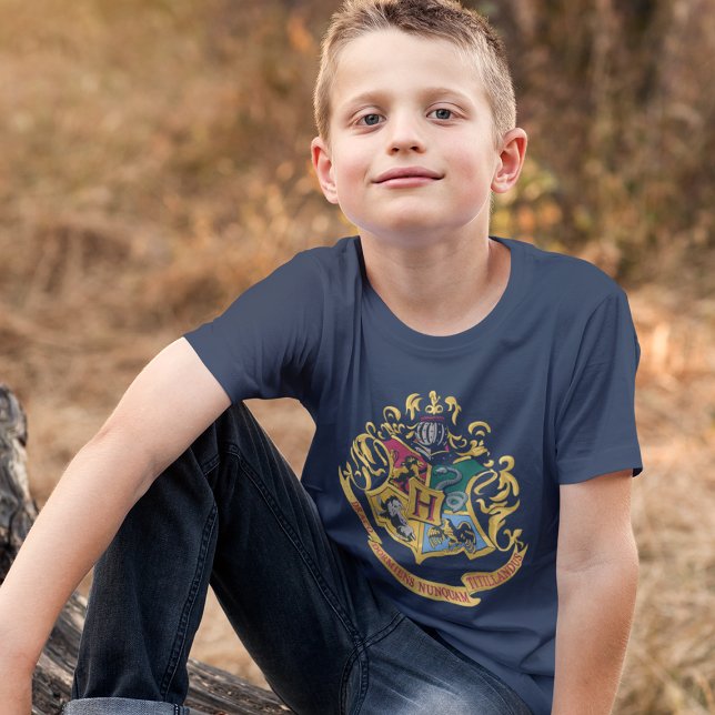 Harry Potter | Hogwarts Crest - Vollfarbigkeit T-Shirt (Von Creator hochgeladen)