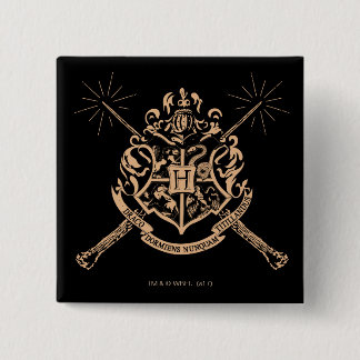 Harry Potter | Hogwarts Crossed Wands Wappen Button