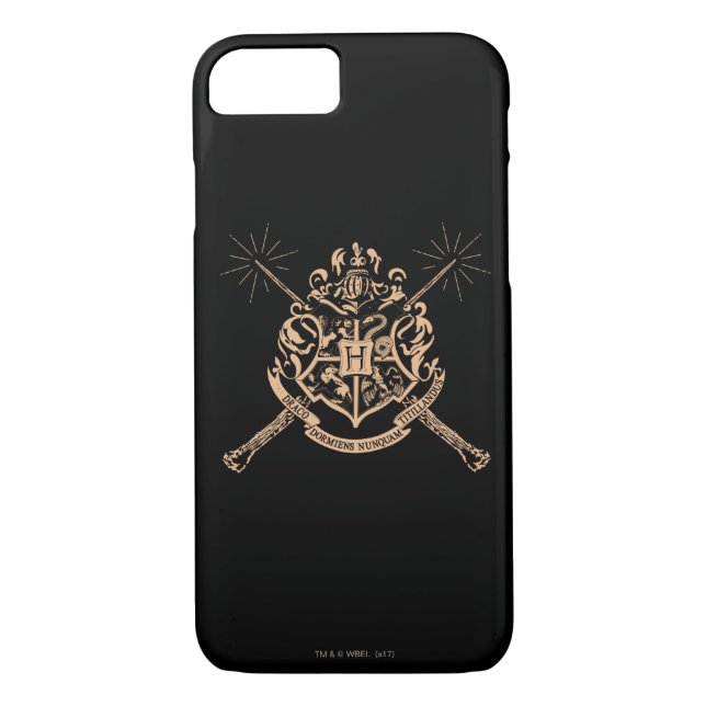 Harry Potter | Hogwarts Crossed Wands Wappen Case-Mate iPhone Hülle (Rückseite)