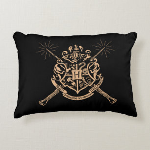 Harry Potter Hogwarts Crossed Wands Wappen Dekokissen
