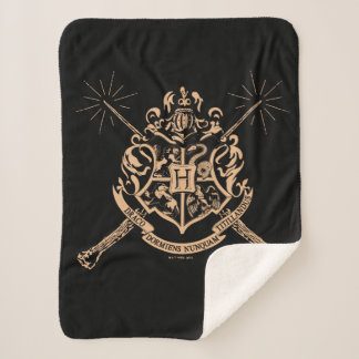 Harry Potter | Hogwarts Crossed Wands Wappen Sherpadecke