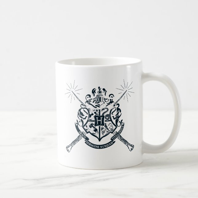 Harry Potter | Hogwarts Crossed Wands Wappen Tasse (Rechts)