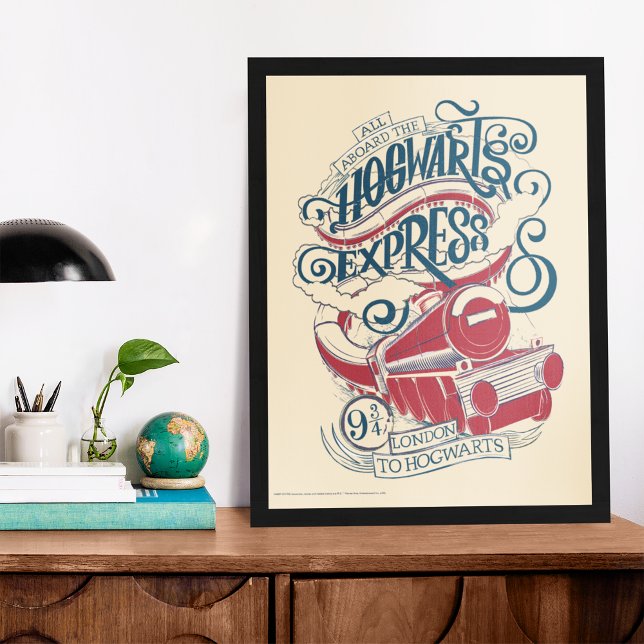 Harry Potter | Hogwarts-Express-Typografie Poster (Von Creator hochgeladen)