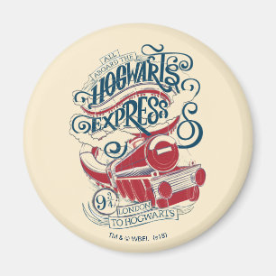 Harry Potter   Hogwarts Express Typografy Magnet