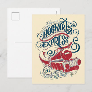 Harry Potter | Hogwarts Express Typografy Postkarte