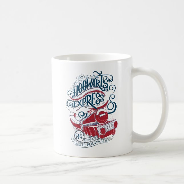 Harry Potter | Hogwarts-Express Typographie Tasse (Rechts)