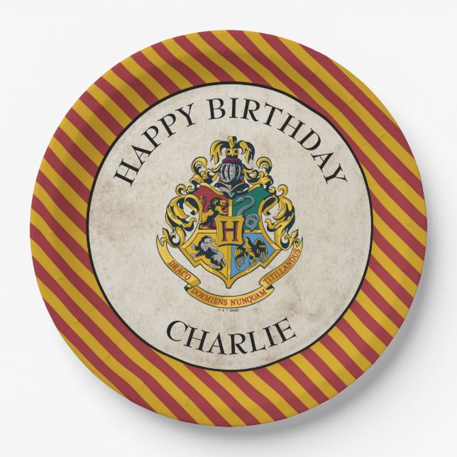 Harry Potter | Hogwarts Geburtstag Pappteller (Vorderseite)