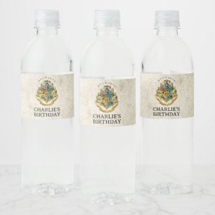 Harry Potter   Hogwarts Geburtstag Wasserflaschenetikett
