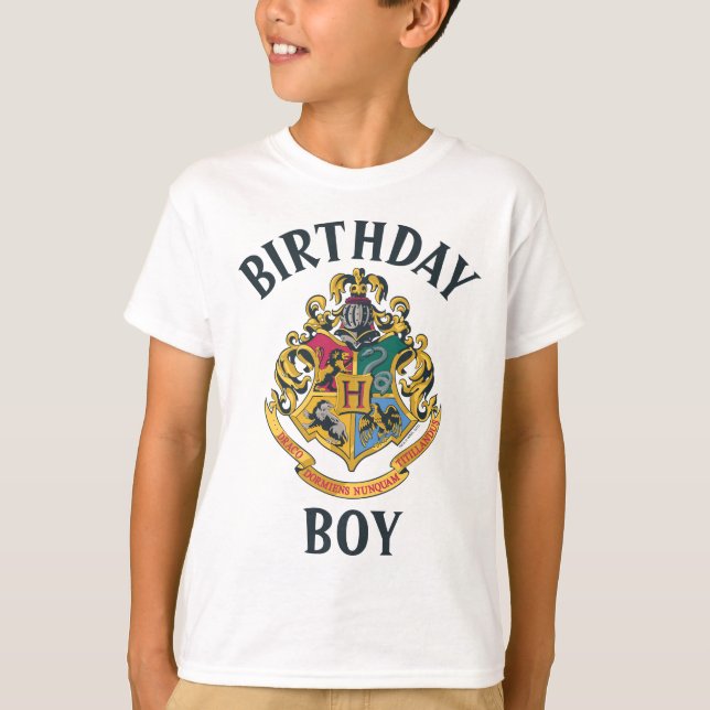 Harry Potter | Hogwarts Geburtstagsjunge T-Shirt (Vorderseite)