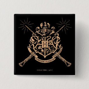 Harry Potter Hogwarts gekreuzte Wandschilde Button