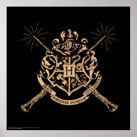 Harry Potter | Hogwarts gekreuztes Wands-Wappen