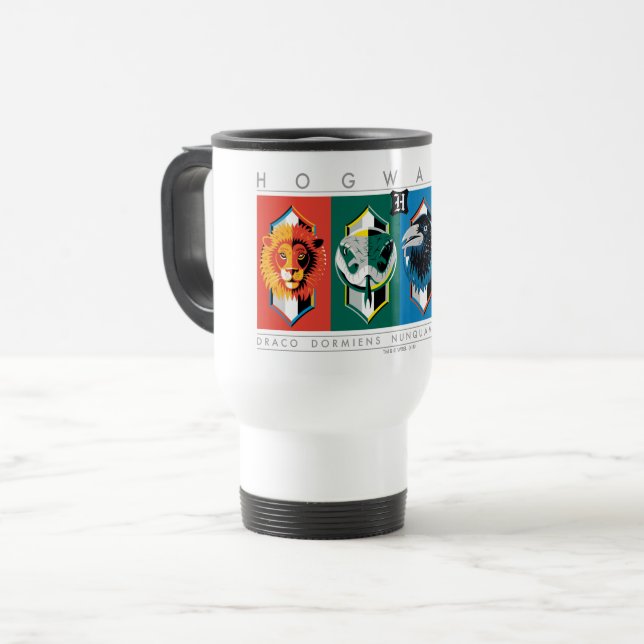 Harry Potter | HOGWARTS™ Haus-Symbole Reisebecher (Vorderseite Links)