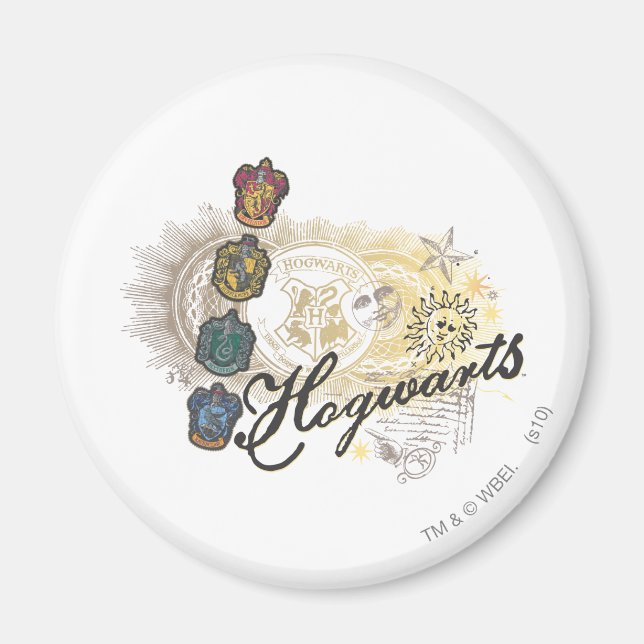 Harry Potter | Hogwarts Houses - Vollfarbigkeit Magnet (Vorne)