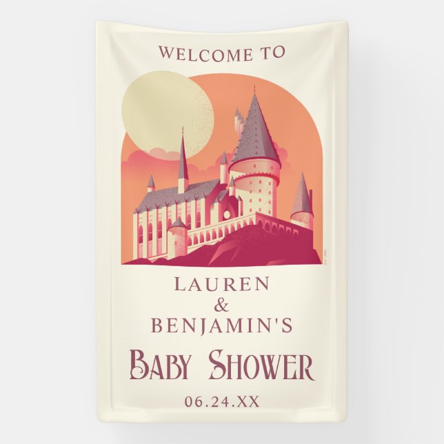Harry Potter | Hogwarts Mädchen Baby Shower Banner (Vertikal)