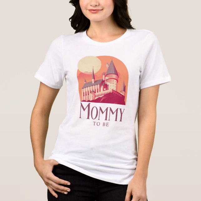 Harry Potter | Hogwarts Mädchen Baby Shower Tri-Blend Shirt (Vorderseite)