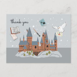 Harry Potter Hogwarts-Schloss-Baby-Shower-Dankesch Postkarte