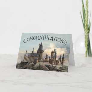 Harry Potter Hogwarts-Schloss Gratulation Karte