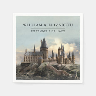 Harry Potter   Hogwarts-Schloss Hochzeit Serviette