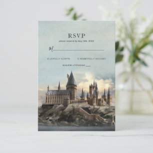 Harry Potter   Hogwarts-Schloss Hochzeits-RSVP RSVP Karte