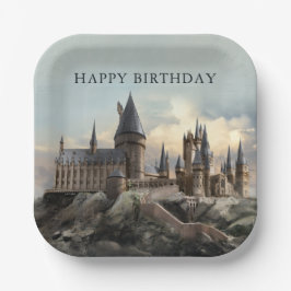 Harry Potter | Hogwarts-Schloss Tageslicht Pappteller