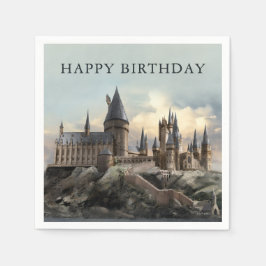 Harry Potter | Hogwarts-Schloss Tageslicht Serviette