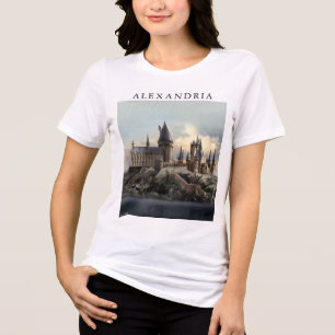 Harry Potter   Hogwarts-Schloss Tageslicht Tri-Blend Shirt