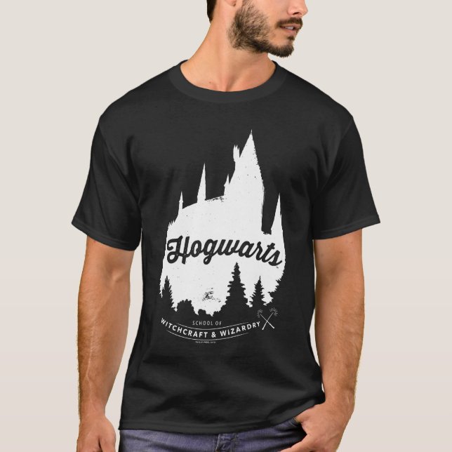 Harry Potter | HOGWARTS™ Schloss-Typografie T-Shirt (Vorderseite)