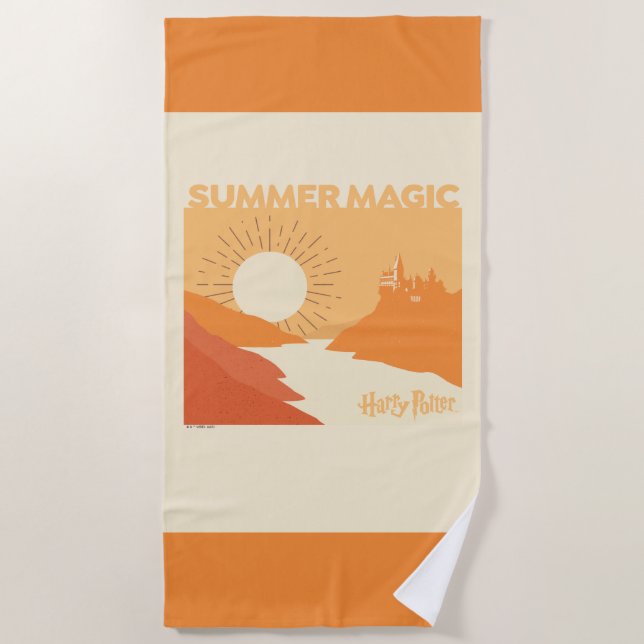 HARRY POTTER™ | HOGWARTS™ Summer Magic Strandtuch (Vorderseite)
