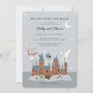 Harry Potter   Hogwarts - Über dem Mond Einladung