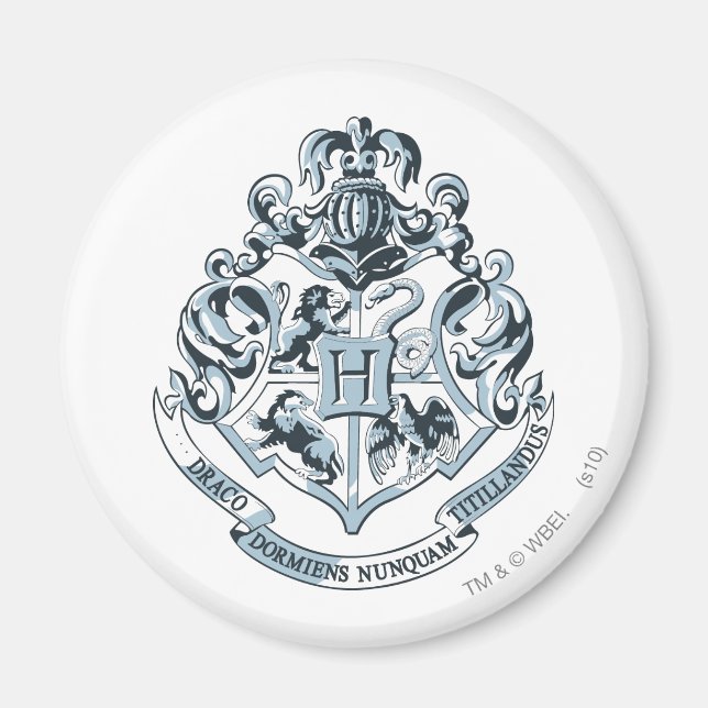 Harry Potter | Hogwarts Wappen - Blau Magnet (Vorne)