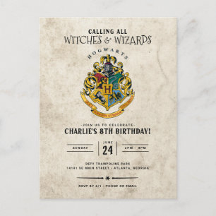 Harry Potter Hogwarts Wappen Geburtstag Postkarte