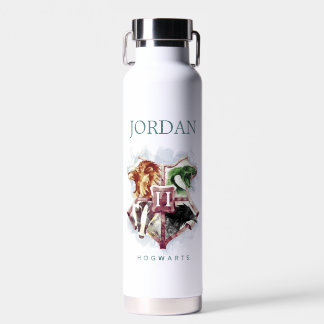Harry Potter | HOGWARTS™ Wappen | Name hinzufügen Trinkflasche