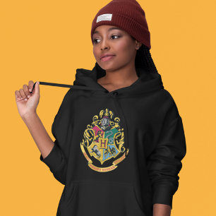 Harry Potter   Hogwarts-Wappen - Vollfarbe Hoodie
