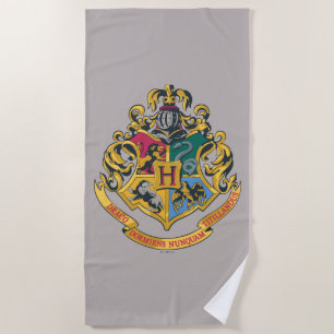 Harry Potter   Hogwarts-Wappen - Vollfarbe Strandtuch
