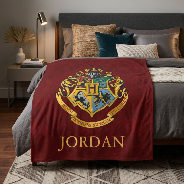 Harry Potter | Hogwarts-Wappen - Vollständig Fleecedecke (Von Creator hochgeladen)