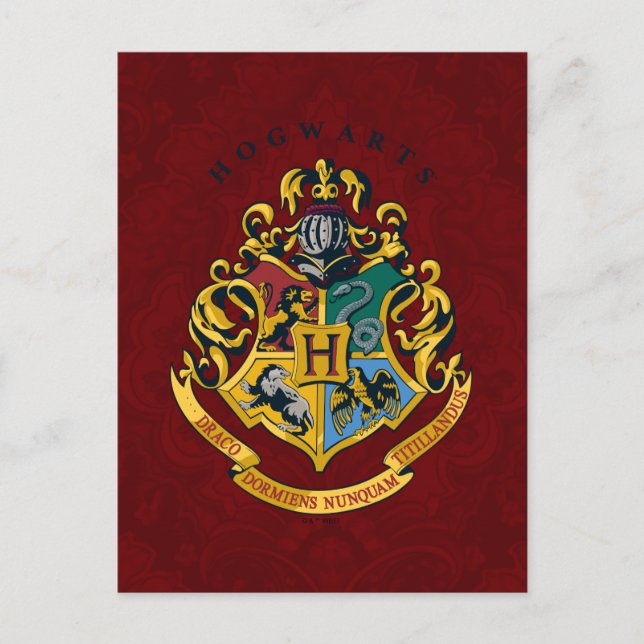 Harry Potter | Hogwarts-Wappen - Vollständig Postkarte (Vorderseite)