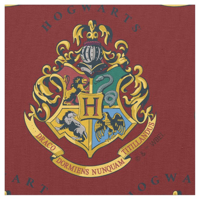 Harry Potter | Hogwarts-Wappen - Vollständig Stoff (Nahaufnahme)