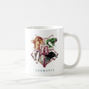 Harry Potter   HOGWARTS™ Wappen Wasserfarbe Kaffeetasse