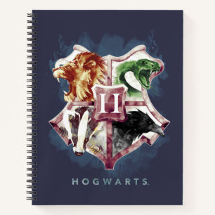 Harry Potter   HOGWARTS™ Wappen Wasserfarbe Notizbuch