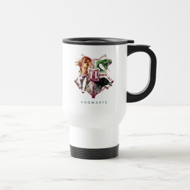Harry Potter | HOGWARTS™ Wappen Wasserfarbe Reisebecher (Rechts)
