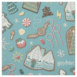 HARRY POTTER™ HOGWARTS™ Weihnachtskochtmuster Stoff