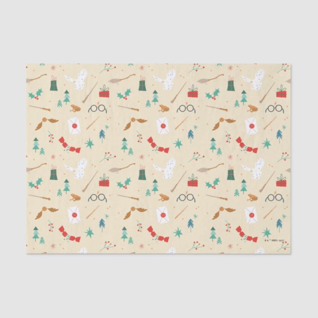Harry Potter | Holiday Icon Muster Seidenpapier (Vorderseite)