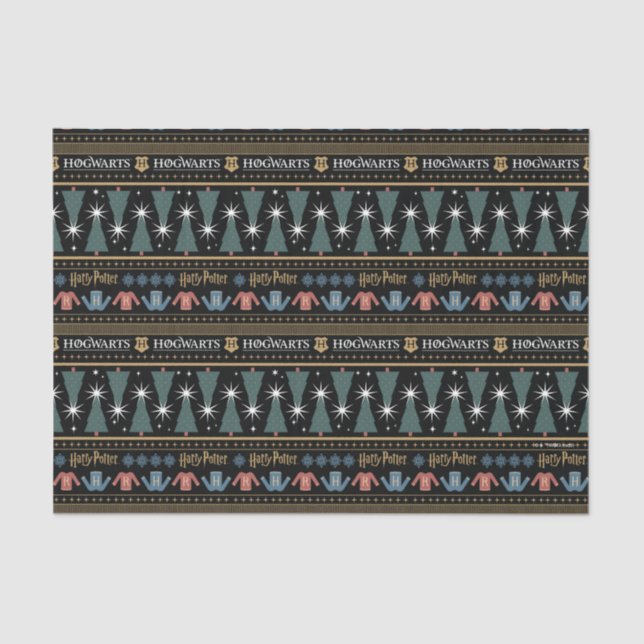 HARRY POTTER™ Holiday Sweater Muster Seidenpapier (Vorderseite)