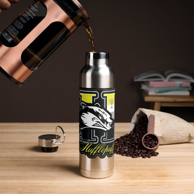 HARRY POTTER™ | HUFFLEPUFF™ Athletisches Abzeichen Trinkflasche (Kaffee)