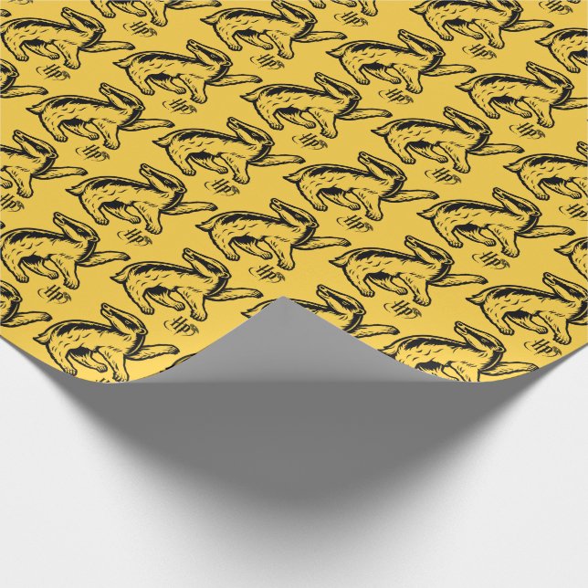 Harry Potter | Hufflepuff Badger Icon Geschenkpapier (Ecke)