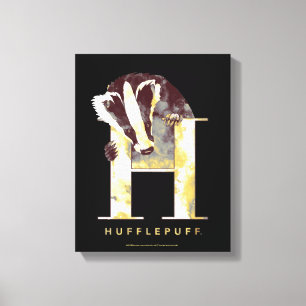 Harry Potter   HUFFLEPUFF™ Dachs Wasserfarben Leinwanddruck