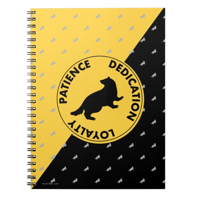 Harry Potter | HUFFLEPUFF™ Haus‑Eigenschaften‑Graf Notizblock (Vorderseite)